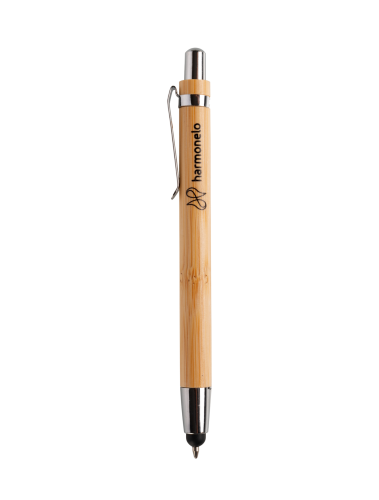 Bamboo ballpoint pen with stylus